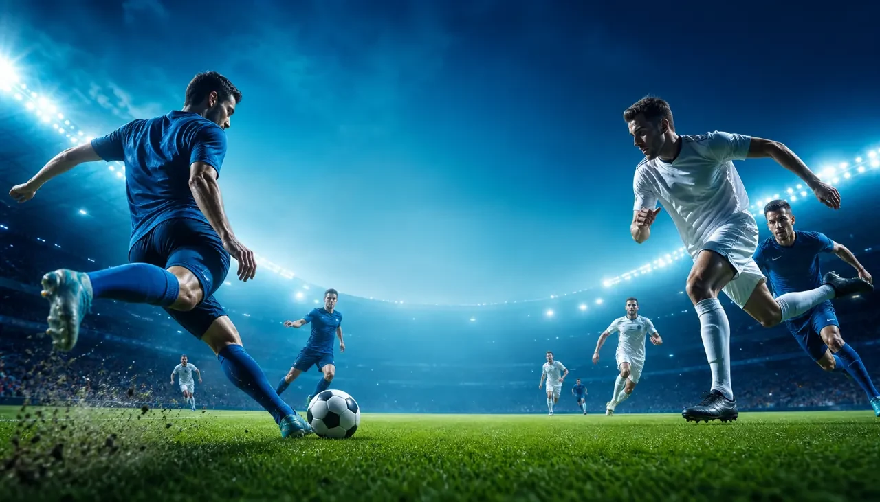 Cena ilustrativa de futebol